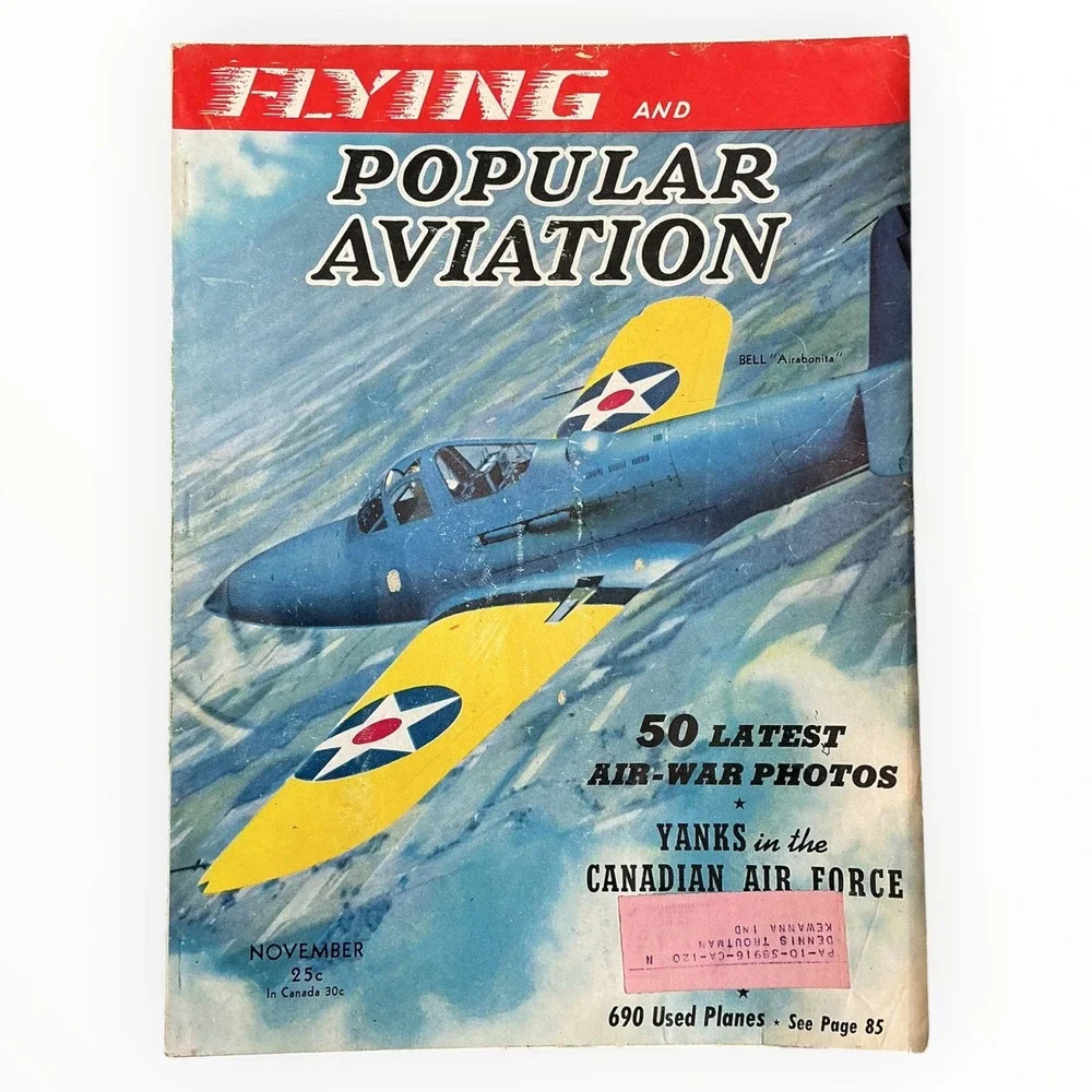 Flying and Popular Aviation Nov 1940 WWII Air War Battle of Britain Magazine